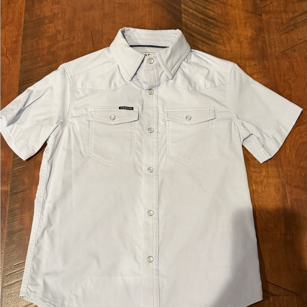 Kids' Classic White Button-Down Shirt